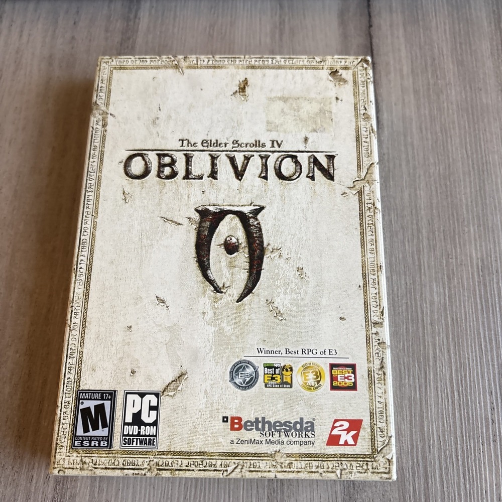 The Elder Scrolls IV Oblivion PC 2006 Small Box RPG NTSC-U/C 0710425217135